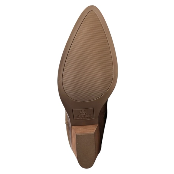 Blondo Willow Suede Leather Tall Knee High Boots Taupe Waterproof Western 10 NWT - Picture 7 of 16